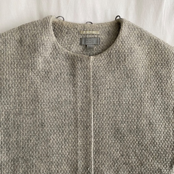 COS Grey wool blend coat - Picture 2 of 16